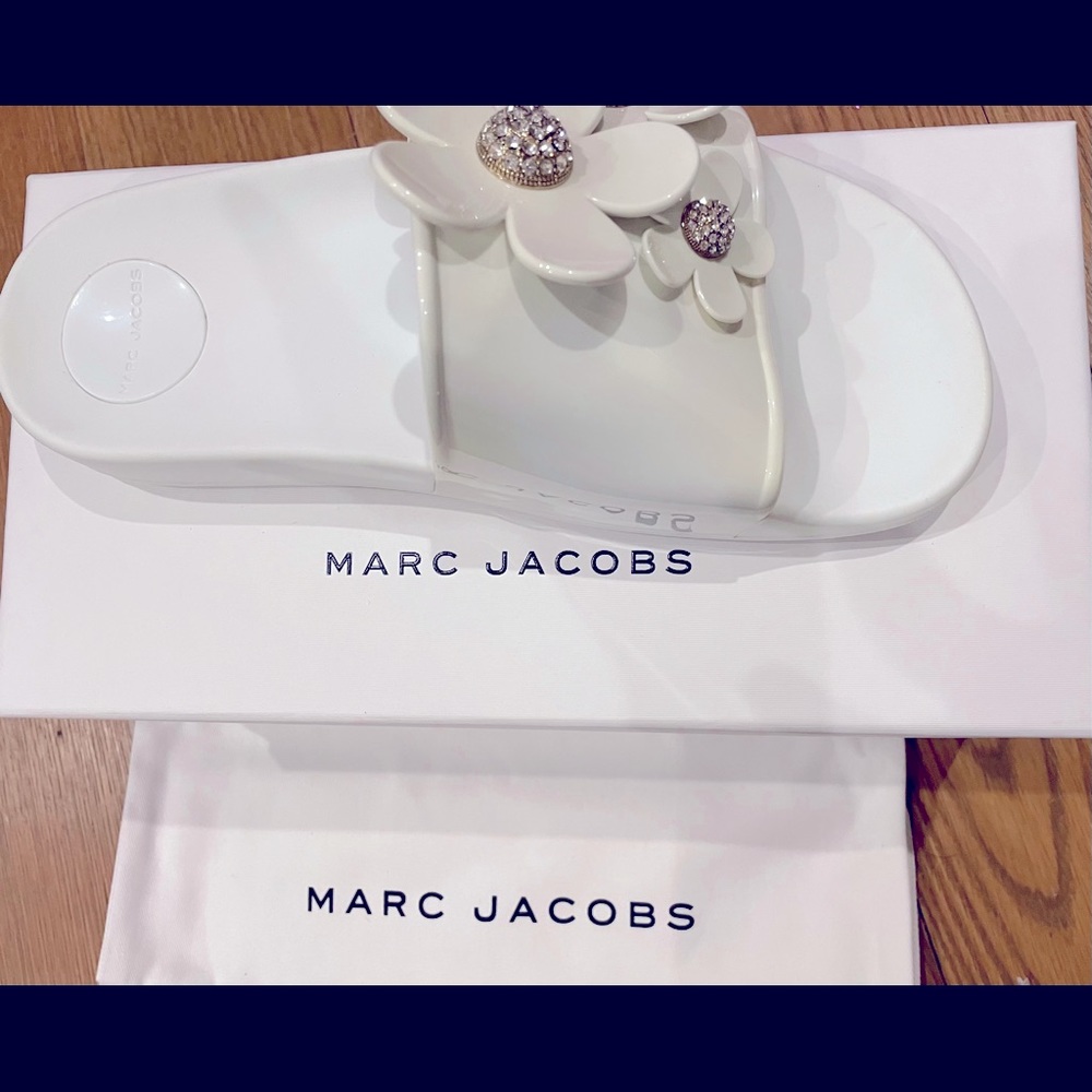 Marc Jacobs slippers with crystal details